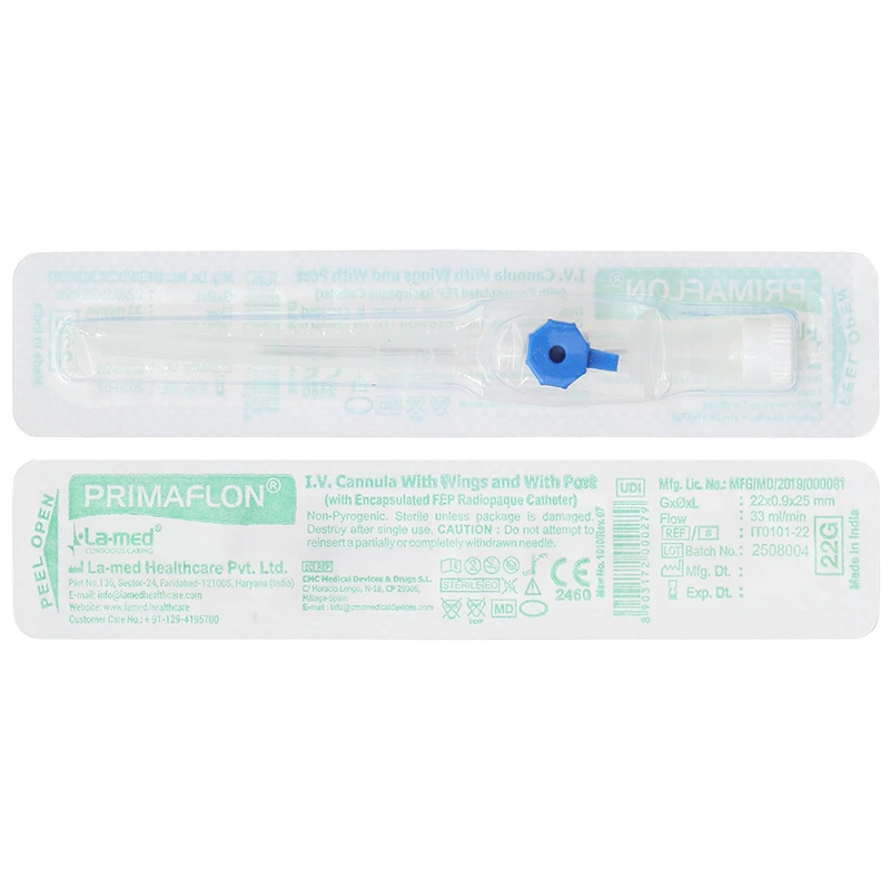 Kim luồn Primaflon 22G/25 Ø0.9mm 33ml/min - 6